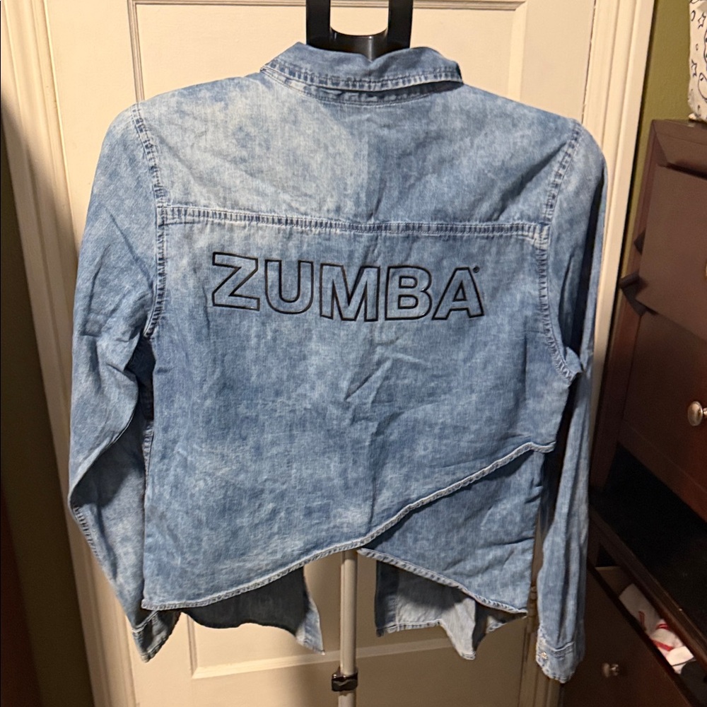 Zumba Fitness Light Blue Denim Jacket